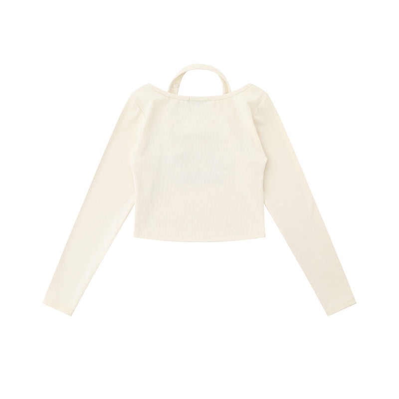 Women Long Sleeve T-Shirt Long Sleeve T-shirt Girls Autumn Leisure Design Sense