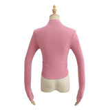 Women's T-shirt high-necked bottoming shirt women's autumn elastic T-shirt top