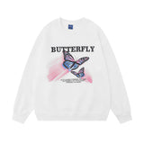 Men Hoodie Printed Crew Neck Sweatshirt Men's Loose Spring and Autumn Washed and Worn