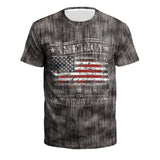 National Flag Day T Shirts Summer Independence Day Printed T-shirt Men