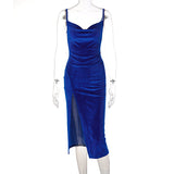 Homecoming Dresses Tight Fashion Slim Slim Split Suspender Dress