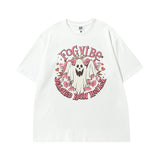 Men T Shirt Vintage Print Short Sleeves T-shirt Men and Women Street Hip Hop