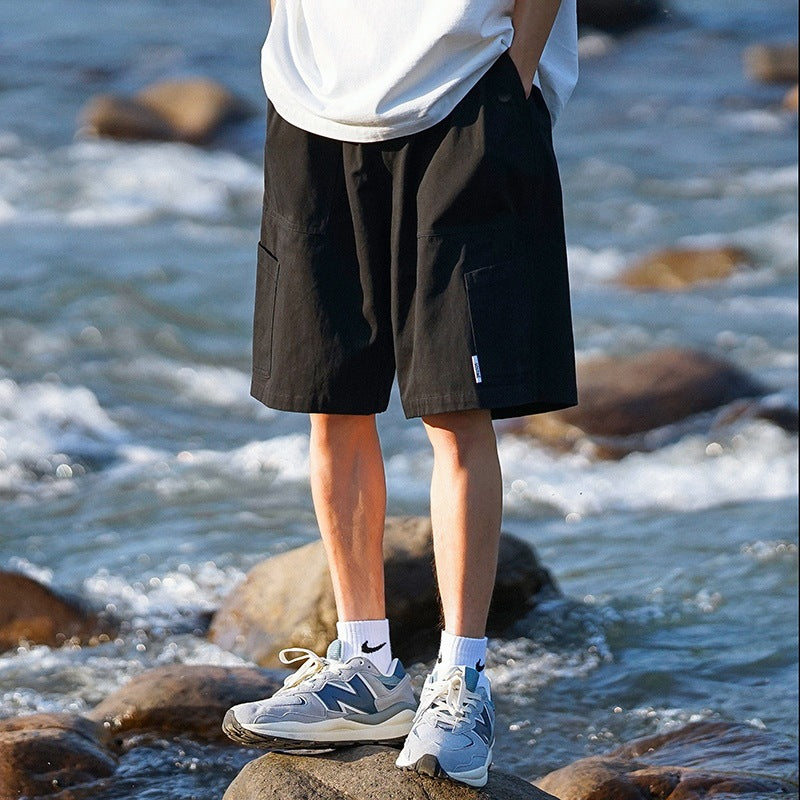 Men Sweatpants Workwear Shorts High Street Men's Summer Casual