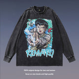 Men Long Sleeve Shirt Printed Bottoming Long Sleeve T-shirt Men and Women Couple's Tops