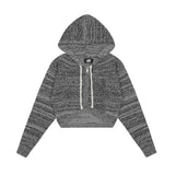 Women Sweater Short Knitted Hooded Cardigan Women's Autumn Long Sleeve Sweater