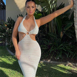 Women Sweater Dress Knitted Maxi Dress Women