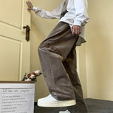 Men Sweatpants Corduroy Pants Men Loose Drooping