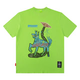 Men T Shirt T-shirt Men's and Women's National Fashion Brand Loose Short Sleeve Couple