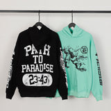 HS Hoodie Abstract Printing