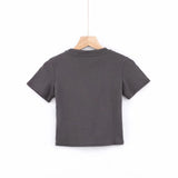 Women T-Shirt Women's T-shirt Summer round Neck Short Sleeves Short Top