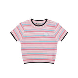 Women Sweater Short Sleeve Knitwear Women's Summer Casual round Neck Multicolor