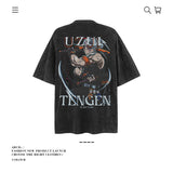 American vintage street T-shirt pure cotton men's and women's summer loose