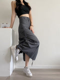 Women's Skirt Women's Retro Suit Skirt Long Dress Ins