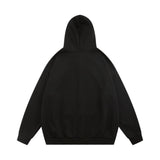 Men Hoodie XINGX Printed Full-Zip Cardigan Hooded Sweater