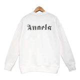 Palm Angle Sweatshirt Palm Angels Embroidered Crew Neck Long-Sleeved Sweater for Men and Women