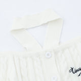 Women Sweater Cropped Knitted Cardigan Women's Long Sleeve Top