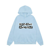Men Hoodie Embroidered Letter Hooded Sweater Men's Loose Pullover Long Sleeve Hoodie