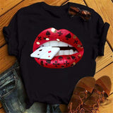 Print Women T Shirt Casual Short Sleeve