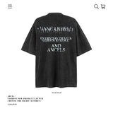 American vintage street T-shirt cotton portrait print men and women summer loose