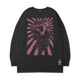Men Long Sleeve Shirt Men's and Women's Loose Sleeves T-shirt High Street Ins Retro Hip Hop