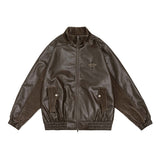 Unisex Jacket Autumn Vintage Corduroy Leather Women's Clothing