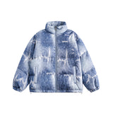 Unisex Jacket Winter American Tie-Dyed Bread Coat for Women