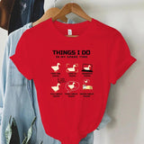Funny Animal Duck T Shirt for Women I