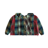 Unisex Jacket Winter Vintage Colored Mosaic Cotton Jacket