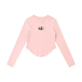Women Long Sleeve T-Shirt Short T-shirt Women's Street round Neck Fashion Brand Casual Spring and Autumn