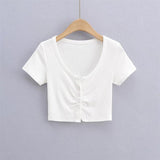 Women T-shirt Short Sleeve T-shirt Top Women's Summer round Neck