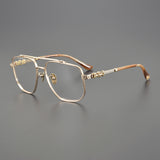 CHH Chrome Hearts Glasses Vintage Versatile Personalized Titanium Frame