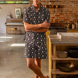 Men Co-Ords Summer Casual Printed Short Sleeves Shirt Shorts