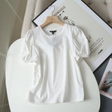 Women T-Shirt Women's Summer Simple Style round Neck