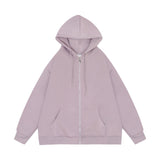 Men Hoodie Spring and Autumn Hooded Cardigan Sweater Zipper Jacket Casual Hoodie