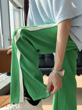 Men Sweatpants Men's Summer Draping Effect Ice Silk Wide-Leg Pants