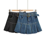 Women Skirt Denim Skirt Women's High Waist Skirt