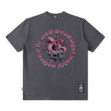 Men T Shirt Printed Half Sleeve Bottoming Summer Casual Short Sleeve T-shirt Men and Women