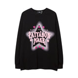 Men Long Sleeve Shirt Sweet Cool Couple Long Sleeve Bottoming T-shirt Idle Style Loose Men and Women