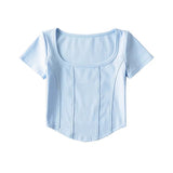 Women T-Shirt Summer Slim Short-Sleeved Tops Women