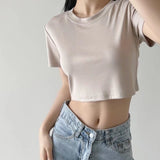 Women T-Shirt Short-Sleeved T-shirt Short Summer Top