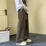 Men Sweatpants Corduroy Pants Men Loose Drooping