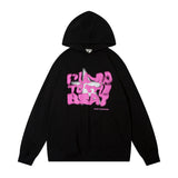 Men Hoodie Five-Pointed Star Letter Printed Hoodie