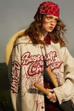 Unisex Jacket Autumn Corduroy Splicing Coat Women's Clothing