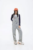 Unisex Pants Autumn Vintage Denim Suspender Pants