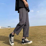 Men Sweatpants Men's Summer Retro Trendy Straight Casual