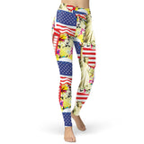 National Flag Day Leggings Independence Day Digital Printing Yoga Pants