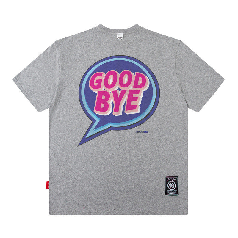 Men T Shirt Printed Short-Sleeved T-shirt Men Summer Menswear Loose-Fitting Casual round-Neck
