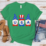 Women's Independence Day T Shirt round Neck Short Sleeve T-shirt Women's Top