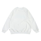 Men Hoodie Letter Printed Striped Long-Sleeved Sweater Spring and Autumn round Neck Raglan Sleeves Sports Top