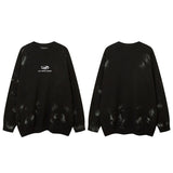 Men Long Sleeve Shirt Knitted Sweater for Men and Women Hip Hop Retro Couple Sweater